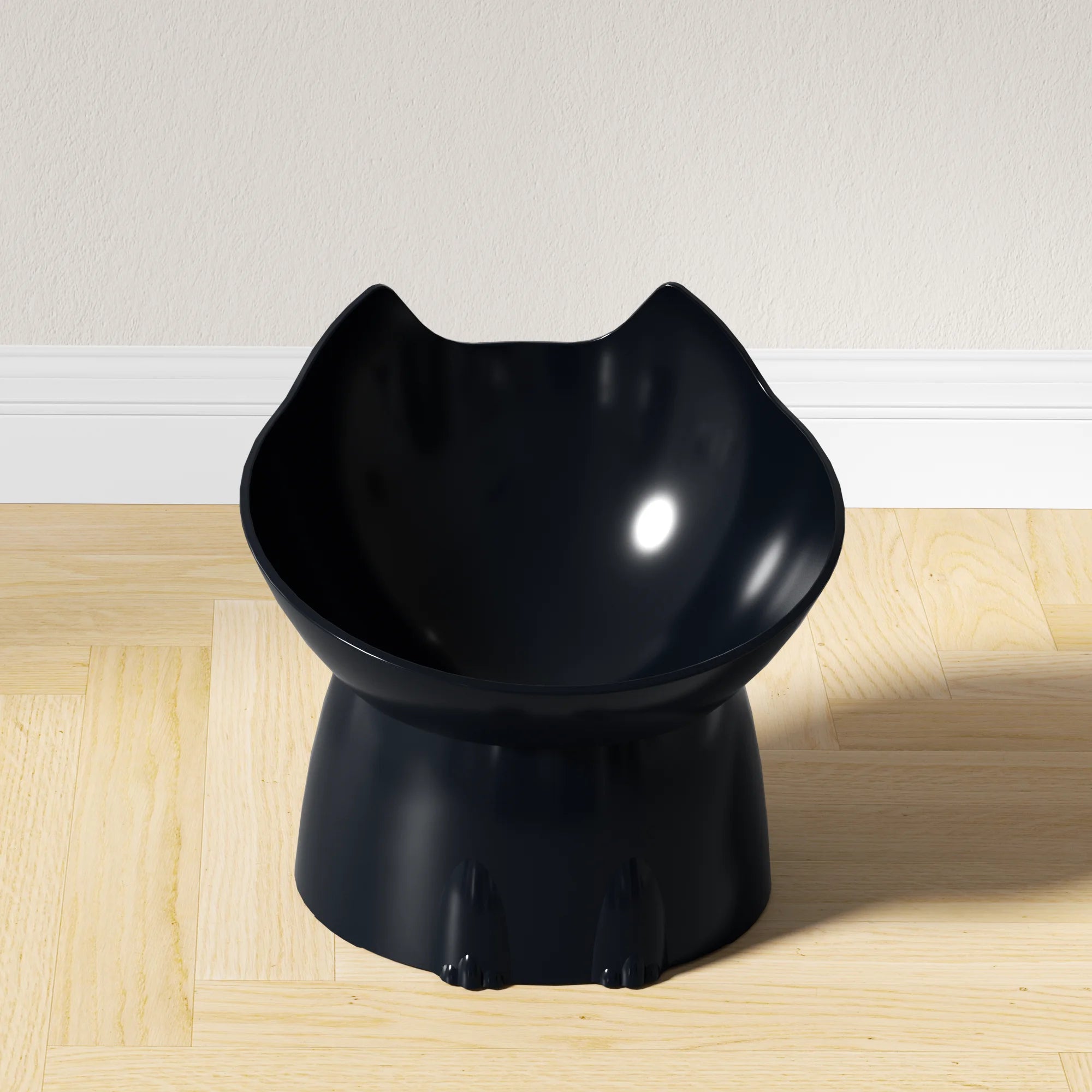 Elevated Cat Bowl – Anti-Slip Raised Pet Feeding Bowl with Tilted Design