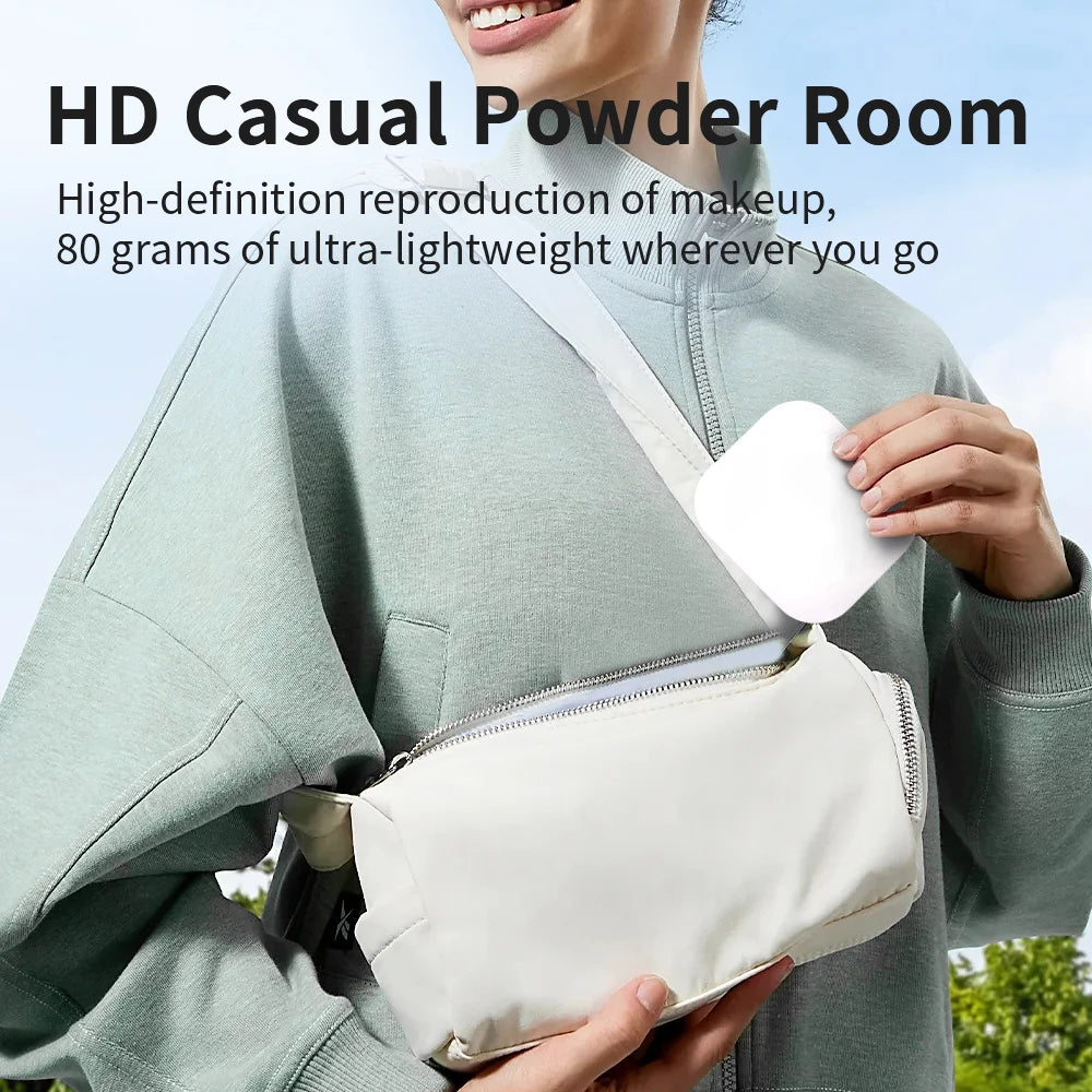 LED Compact Makeup Mirror with Lights – Portable Folding Travel Mirror